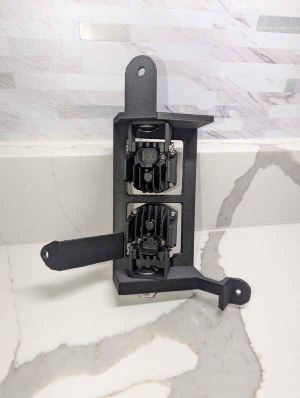 2019-2022 GMC Sierra 1500 Dual 2" Pod Light Fog Brackets - Image 3