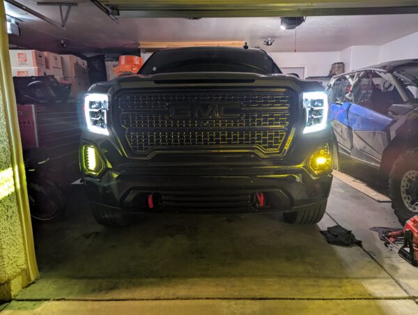 2019-2022 GMC Sierra 1500 Dual 2" Pod Light Fog Brackets - Image 5