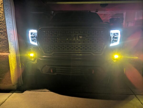 2019-2022 GMC Sierra 1500 Dual 2" Pod Light Fog Brackets - Image 9
